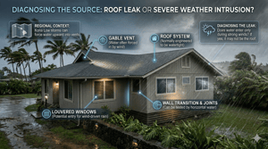 Roof Leak or Severe Weather Intrusion