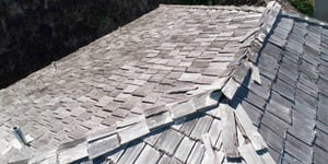 Damaged Wood Shake Roof